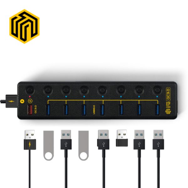 Thinkway - CORE D72 QC 3.0 Support 9-Port USB Charging Hub For Sale - Image 4