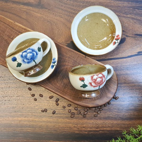 Bosan Pottery - Buncheong Mokdan Porcelain Tea Cup Set Online Hot Sale - Image 3