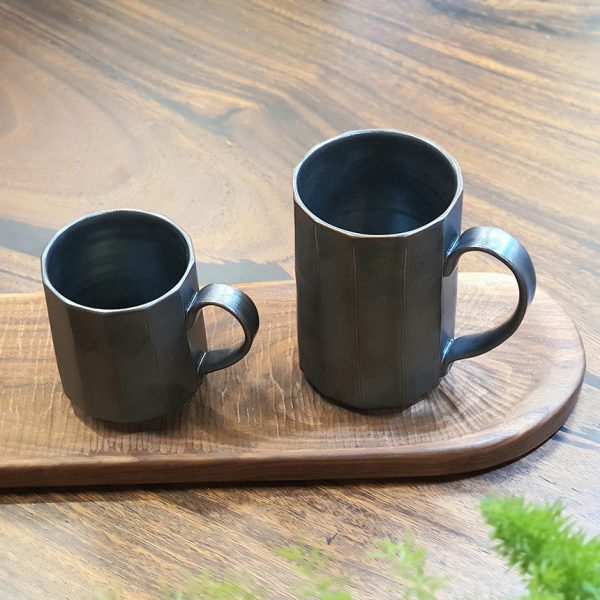 Bosan Pottery - Black Porcelain Premium Coffee Mug Online - Image 2