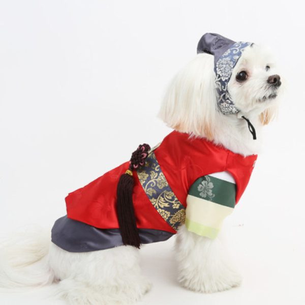 ITSDOG -  Pet Colorful Striped Prince Hanbok on Sale - Image 3