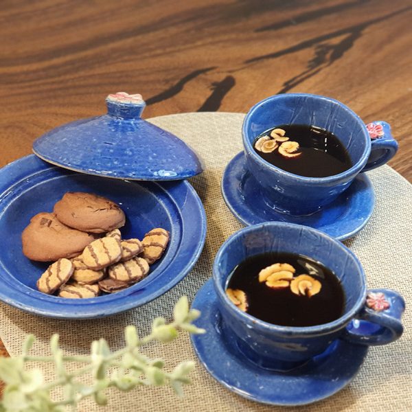 Bosan Pottery - Plum Blossom Porcelain Side Dish Bowl with Lid Supply - Image 3