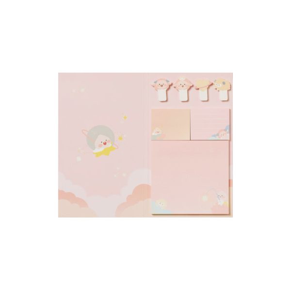 Kakao Friends - Lovely Apeach - Adhesive Memo Set For Cheap