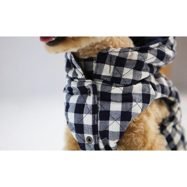 ITSDOG - Pet Reversible Checked Padded Vest Online Sale - Image 5