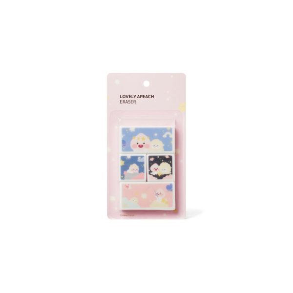 Kakao Friends - Lovely Apeach - Eraser Set For Cheap - Image 5
