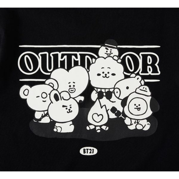 BT21 - Baby Outdoor Short Sleeve T-Shirt For Sale - Image 5
