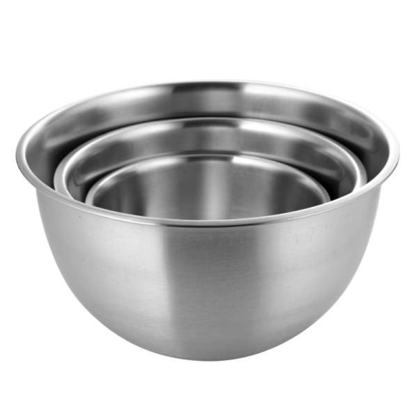 Korean Plain Deep Stainless Mixing Bowl Set 3P For Cheap - Image 3