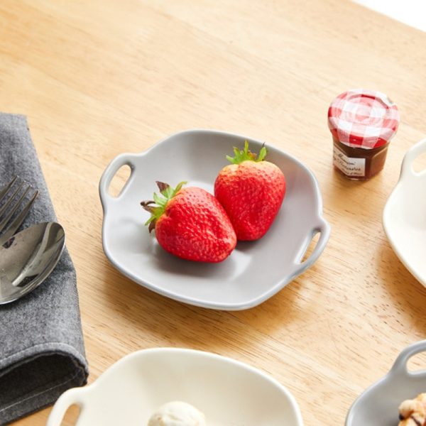 Korean L Mime Square Plate With Handle 4P Set Online - Image 5