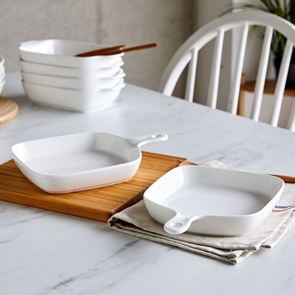Korean WOW Daily One Handle Square Pan Plate 2P Set Supply - Image 3