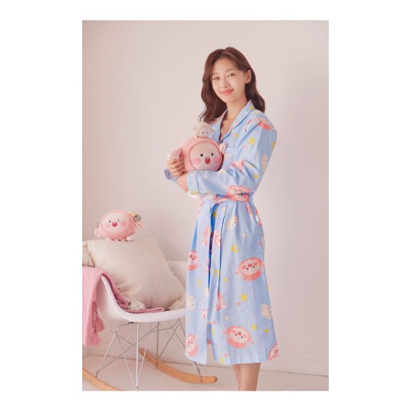 Kakao Friends - Lovely Apeach - Twill One Piece Nightwear Online Hot Sale
