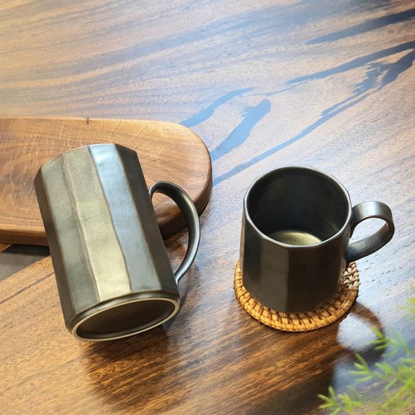Bosan Pottery - Black Porcelain Premium Coffee Mug Online - Image 3