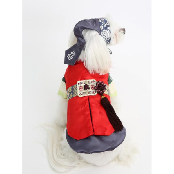 ITSDOG -  Pet Colorful Striped Prince Hanbok on Sale - Image 2