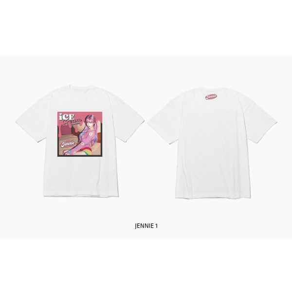 BlackPink - Ice Cream Short Sleeve T-Shirt Type 2 Hot on Sale - Image 4