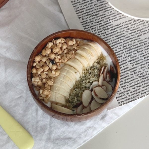 Like A Cafe - Wood Yogurt Bowl For Sale - Image 2