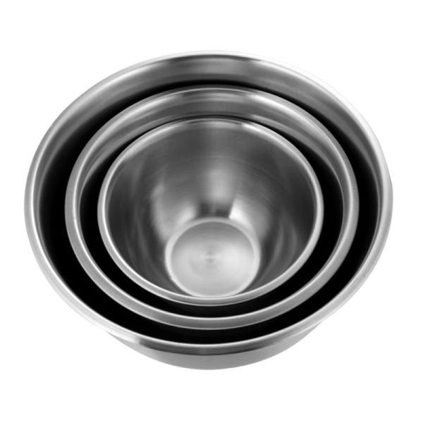 Korean Plain Deep Stainless Mixing Bowl Set 3P For Cheap - Image 2