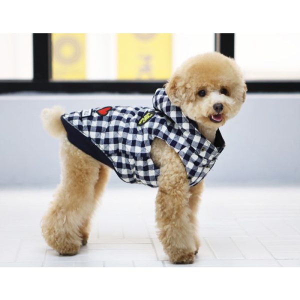 ITSDOG - Pet Reversible Checked Padded Vest Online Sale
