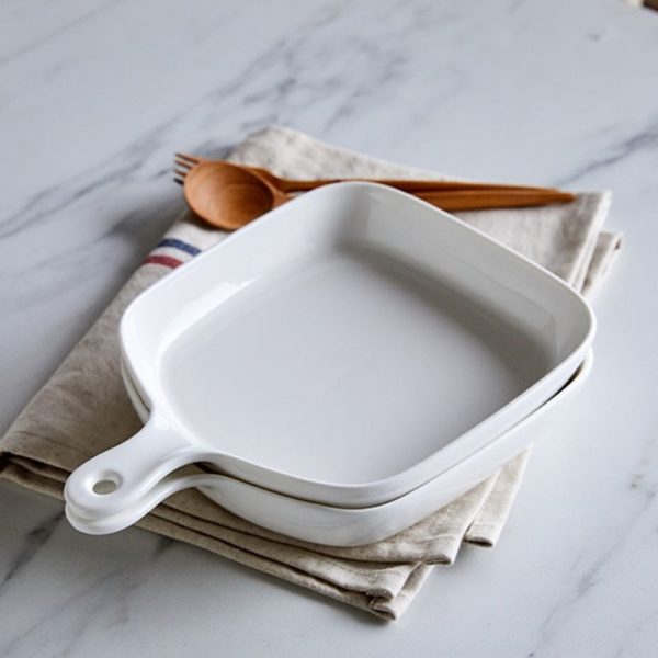 Korean WOW Daily One Handle Square Pan Plate 2P Set Supply - Image 2
