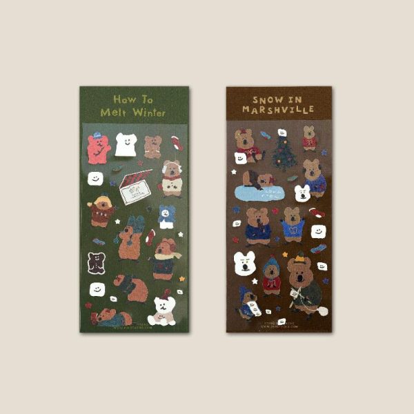 Dinotaeng - How to Melt Winter Glitter Sticker on Sale
