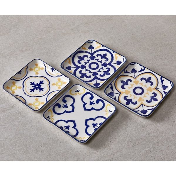 Korean Lemon Persian Square Plate 4P Set Online now - Image 2