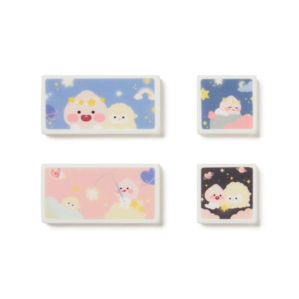 Kakao Friends - Lovely Apeach - Eraser Set For Cheap