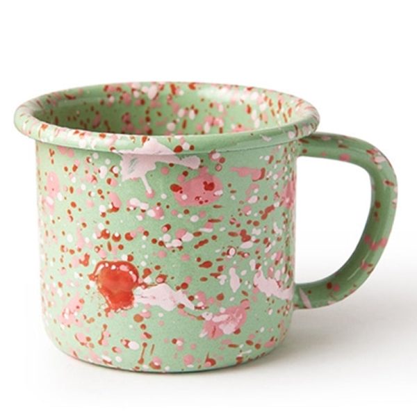 Like A Cafe - Bornn Enamel Island Breeze - Mug & Small Flat Plate Online now - Image 4