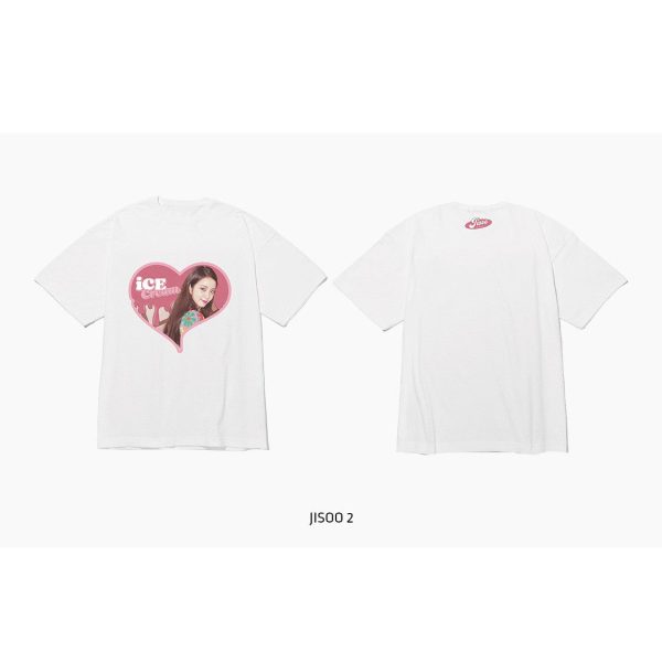 BlackPink - Ice Cream Short Sleeve T-Shirt Type 2 Hot on Sale - Image 3