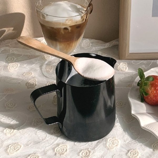 Like A Cafe - Black Teflon Coating Steam Pitcher For Sale