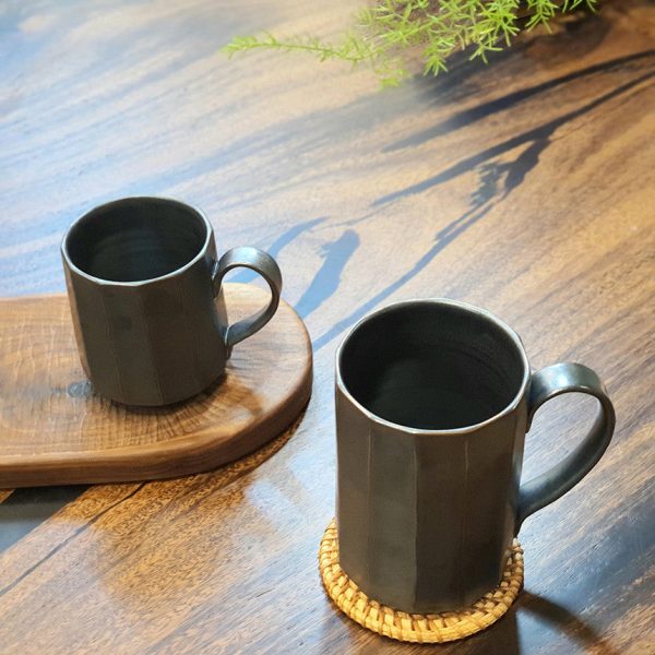 Bosan Pottery - Black Porcelain Premium Coffee Mug Online - Image 5