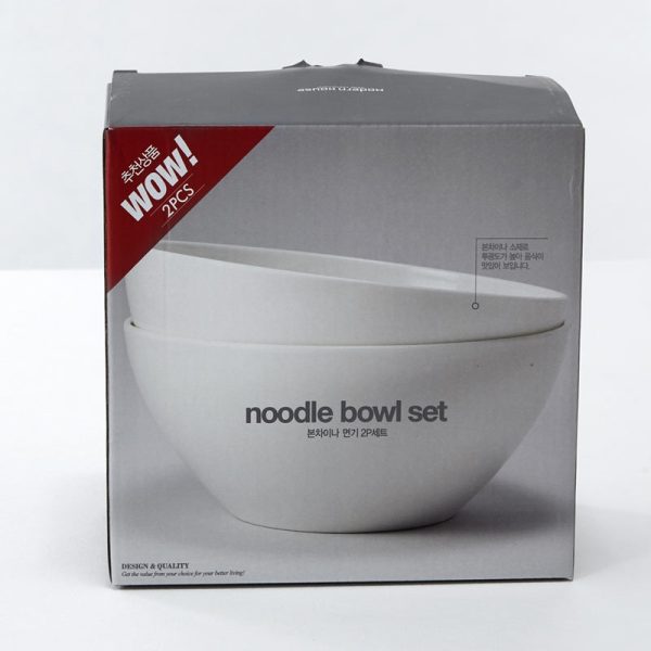 Korean WOW Bone China Noodle Bowl Set Fashion - Image 5