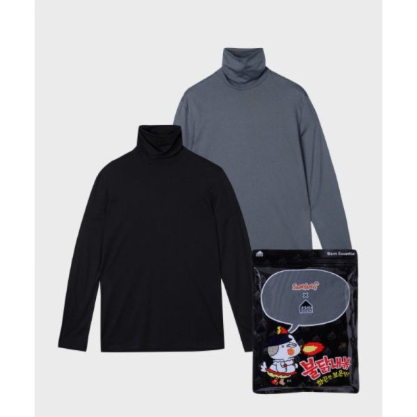 Basic House x Samyang - Warm Essential Turtleneck Long Sleeve T-Shirt Supply