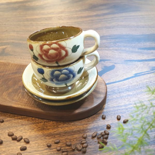 Bosan Pottery - Buncheong Mokdan Porcelain Tea Cup Set Online Hot Sale - Image 4