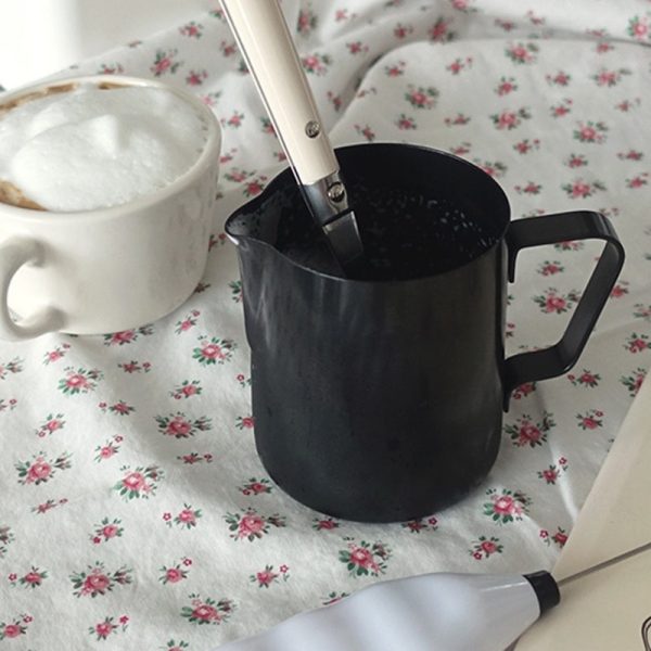 Like A Cafe - Black Teflon Coating Steam Pitcher For Sale - Image 4