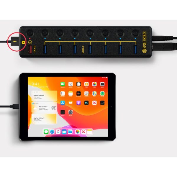 Thinkway - CORE D72 QC 3.0 Support 9-Port USB Charging Hub For Sale - Image 5