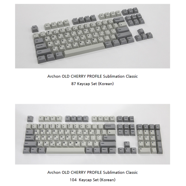Archon - Old Cherry Profile Sublimation Classic Keycap Set on Sale