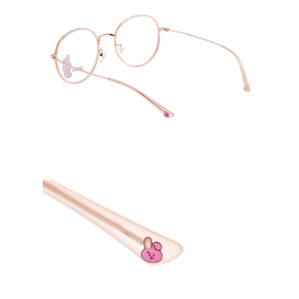 BT21 x LookOptical - Sweet Pink Soltex Metal Frame Spectacles Discount - Image 5