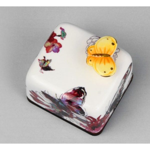 HK Studio - Moony Ceramic Flower Butterfly Musical Paperweight on Sale - Image 5