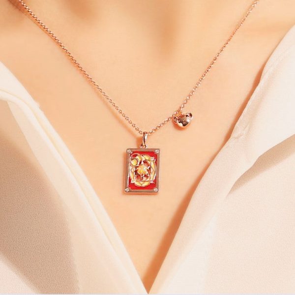 OST x Cardcaptor Sakura - Magic Card Silver Necklace Sale - Image 4