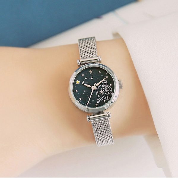 Le Petit Prince x OST - Blue Constellation Silver Mesh Watch Cheap - Image 5