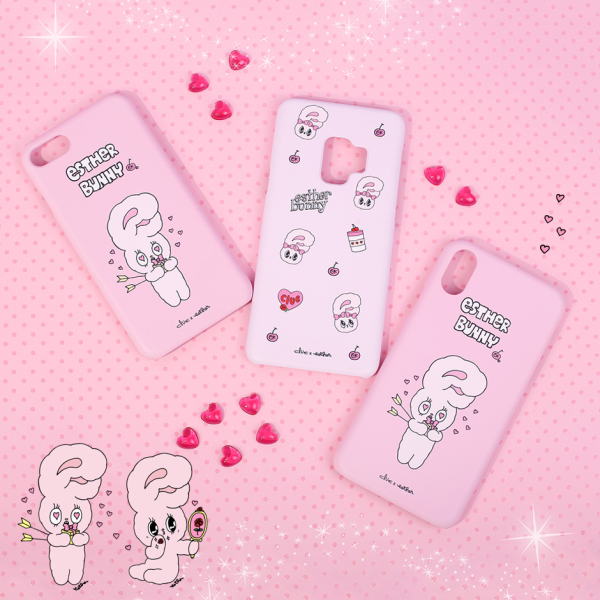 Clue X Esther Bunny - Pink Hard Phone Case for iPhone 7 8 For Discount - Image 2