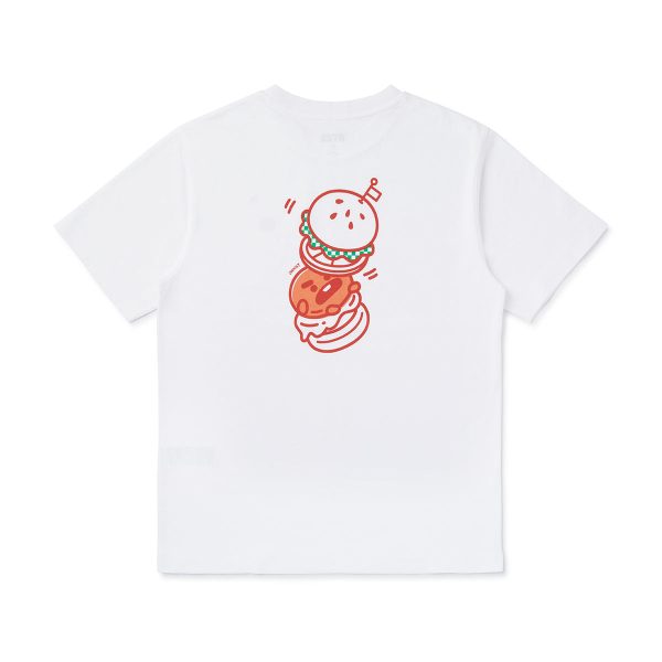 BT21 - BITE - Fast Food - Short Sleeve Polo T-shirt - Shooky Supply - Image 2