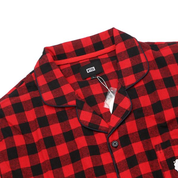BT21 x Hunt Innerwear - Flannel Check Pajama Set - RJ Online - Image 5