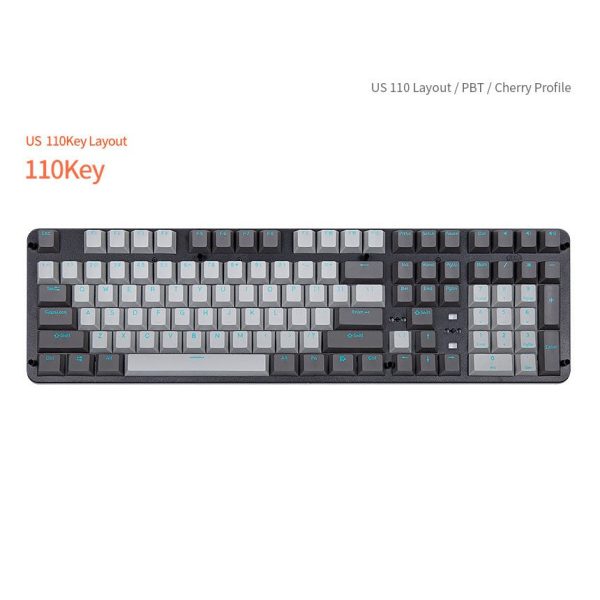 Archon -  PBT Cherry Profile Double Injection Key cap 110 keys (Sky Blue Wise) Hot on Sale