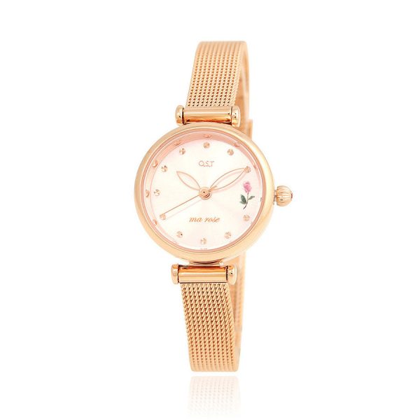Le Petit Prince x OST - Planet Roses Rose Gold Mesh Watch Sale - Image 2
