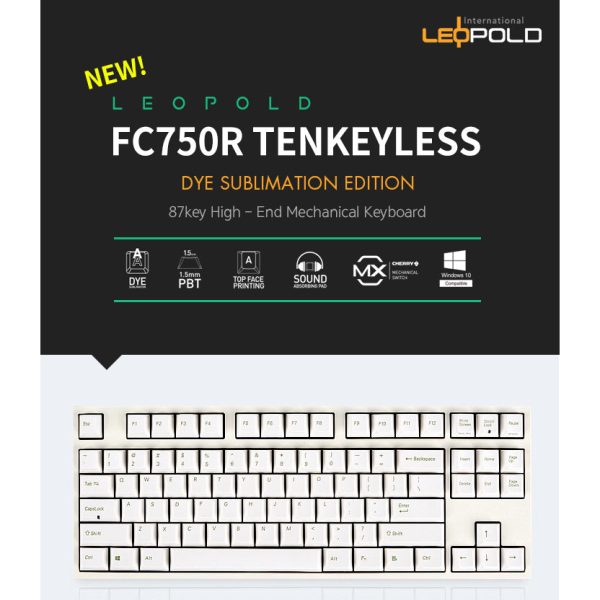 Leopold - FC750R Tenkeyless Dye Sublimation Mechanical Keyboard Sale - Image 4