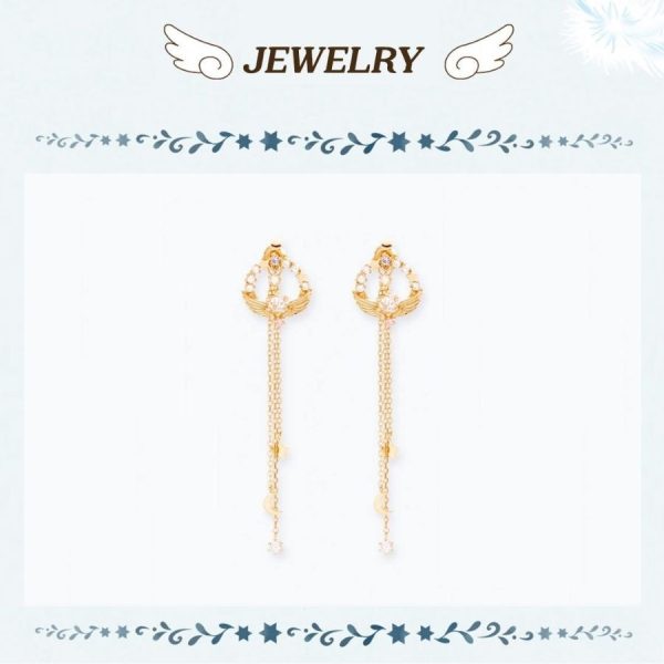 OST x Cardcaptor Sakura - Dream Wand 6 Stars Silver Drop Earring Online Hot Sale - Image 2