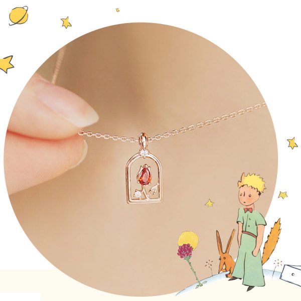 Le Petit Prince x OST - Pride Rose Rose Gold Necklace For Discount - Image 2