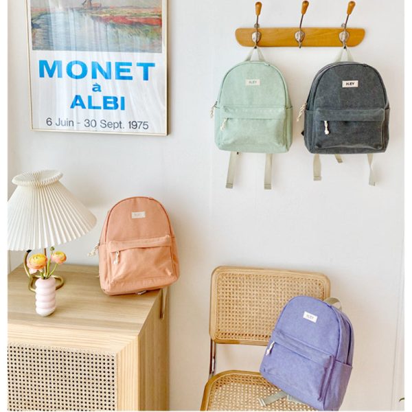 H.ey - Canvas Kids Backpack For Cheap