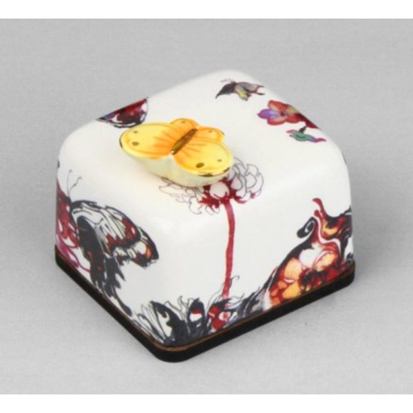 HK Studio - Moony Ceramic Flower Butterfly Musical Paperweight on Sale - Image 3