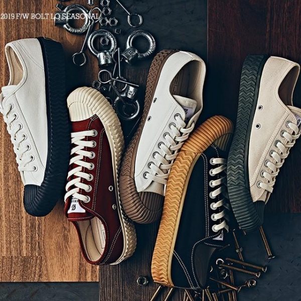 EXCELSIOR - 19FW Bolt Low Seasonal Color - Steam White Nut Gum Sole Online Hot Sale - Image 2
