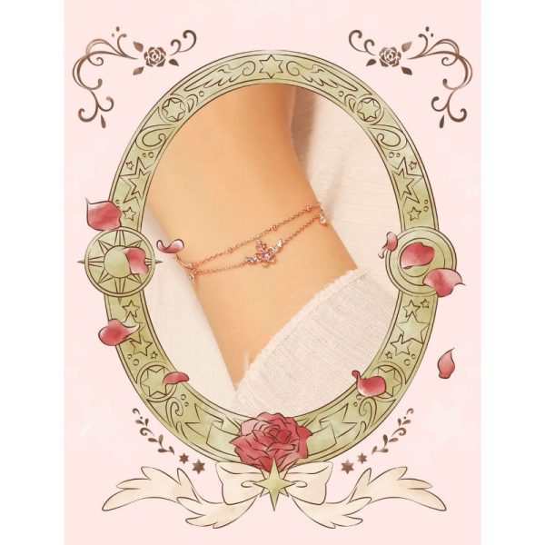 OST x Cardcaptor Sakura - Crown Cherry Blossom Wing Bracelet Online - Image 2