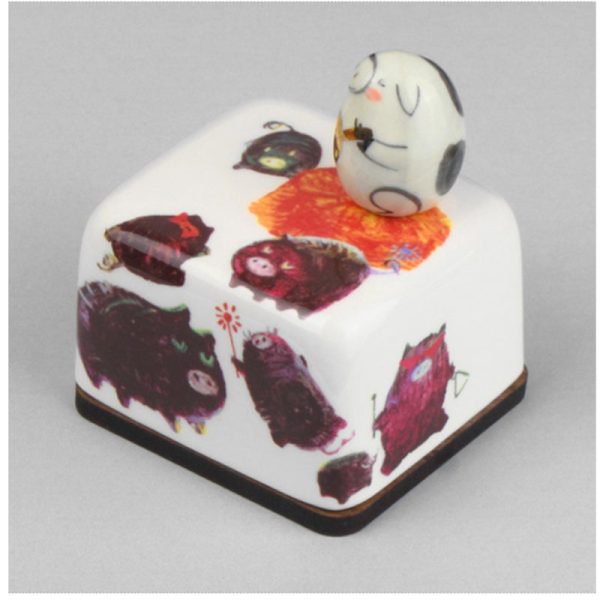 HK Studio - Twelve Earthly Branches Band Musical Paperweight - Pig Discount